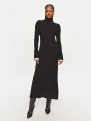 PINKO Sukienka dzianinowa Highlander 104470 A278 Czarny Regular Fit. Czarne sukienki Pinko, s, bez wzorów, z dzianiny, bez kołnierzyka, bez ramiączek. Za 679.99 zł.