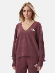 Adidas Sweter Essentials IA4443 Brązowy ciemny Loose Fit. Brązowe swetry Adidas, s, bez wzorów, z syntetyku, bez ramiączek. Za 279.99 zł.