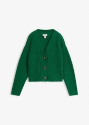 Gruby sweter z czystej bawełny. Czerwone swetry bonprix, bez wzorów, z bawełny, bez ramiączek. Za 117.99 zł.