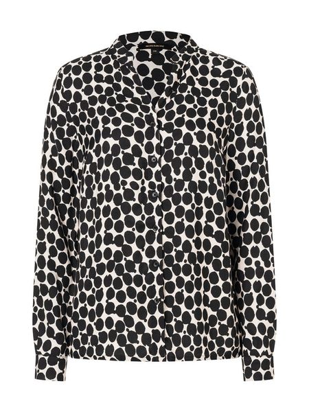 More & More Bluzka w kolorze biało-czarnym rozmiar: 42. Białe bluzki More & More, bez wzorów, bez kołnierzyka, bez ramiączek. Za 134.53 zł.