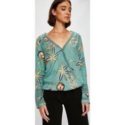 Roxy - Bluzka. Zielone bluzki Roxy, s, bez wzorów, z bawełny, casualowe, bez kołnierzyka, bez ramiączek. W wyprzedaży za 179.90 zł.