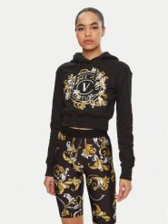 Versace Jeans Couture Bluza 78HAIC01 Czarny Regular Fit. Czarne bluzy Versace Jeans Couture, l, bez wzorów, z bawełny, bez kaptura. Za 639.99 zł.