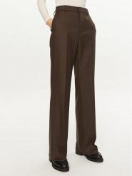 AMI Paris Spodnie materiałowe FTR435.WV0053 Brązowy Flare Fit. Brązowe spodnie materiałowe AMI PARIS, bez wzorów, z materiału. Za 1,879.00 zł.