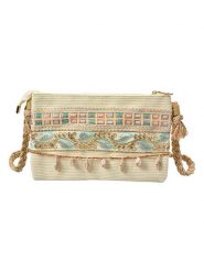 Clayre & Eef Torebka w kolorze beżowym - 30 x 18 x 3 cm rozmiar: onesize. Brązowe torby na ramię Clayre & Eef, bez wzorów, z materiału, na ramię, bez dodatków. Za 61.95 zł.