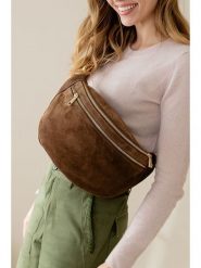 Anna Morellini Skórzana saszetka "Lolanda" w kolorze jasnobrązowym - 36 x 22 x 12 cm rozmiar: onesize. Brązowe torby na ramię Anna Morellini, bez wzorów, z materiału, sportowe, przez ramię, bez dodatków. Za 260.99 zł.