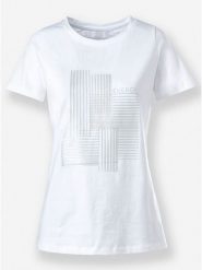 Heine Koszulka w kolorze białym rozmiar: 44. Białe bluzki Heine, bez wzorów, bez kołnierzyka, bez ramiączek. Za 39.99 zł.