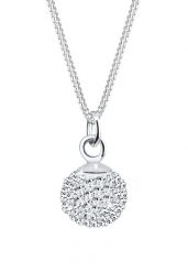 Elli Elli Naszyjnik Damski wisiorek kula kryształowa w srebrze próby 925 Sterling Silver Naszyjniki 1 ct. Szare naszyjniki Elli, srebrne. Za 243.99 zł.