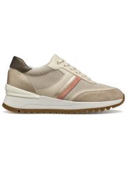 Geox Sneakersy "Desya" w kolorze beżowym rozmiar: 37. Brązowe trampki Geox, bez wzorów, bez zapięcia. Za 219.95 zł.