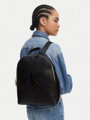Calvin Klein Plecak Bold Ck LV04F3617G Czarny. Czarne plecaki Calvin Klein, bez wzorów, ze skóry. Za 529.99 zł.