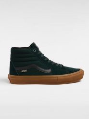 Vans Skórzane sneakersy "Sk8-Hi" w kolorze szmaragdowozielonym rozmiar: 42,5. Zielone trampki Vans, bez wzorów, za kostkę, bez zapięcia. Za 276.95 zł.