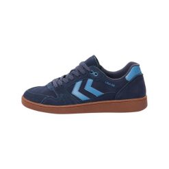 Buty halowe Hummel liga gk. Niebieskie obuwie sportowe Hummel, bez zapięcia. Za 341.50 zł.