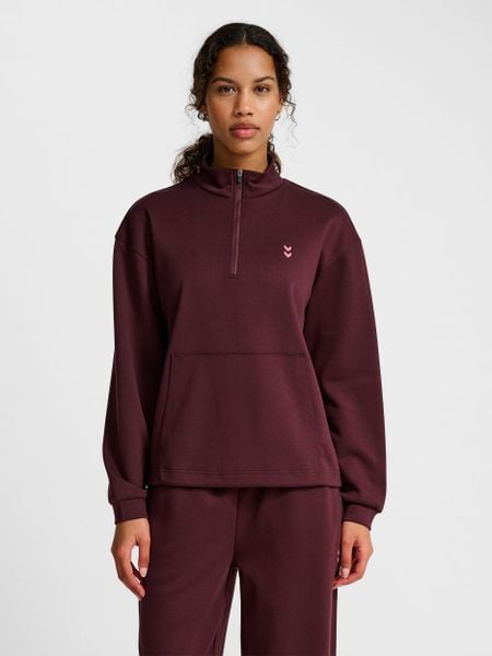 Damska bluza rozpinana do połowy Hummel Soft. Brązowe bluzy Hummel, xs, bez wzorów, z elastanu, bez kaptura. Za 183.90 zł.