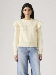 Levi's Sweter w kolorze kremowym rozmiar: M. Brązowe swetry Levi's®, m, bez wzorów, bez ramiączek. Za 144.24 zł.