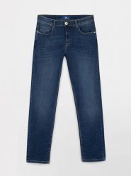 Dżinsy damskie TBS Naomifit. Niebieskie jeansy Tbs, bez wzorów. Za 380.50 zł.