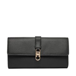 Portfel Tommy Hilfiger. Czarne portfele TOMMY HILFIGER, bez wzorów. Za 289.99 zł.