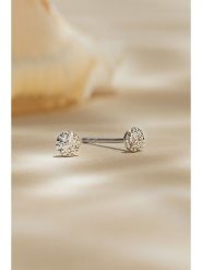 ATELIER DU DIAMANT Złote kolczyki-wkrętki "Round Stud" z diamentami rozmiar: onesize. Szare kolczyki ATELIER DU DIAMANT, z diamentem, złote. Za 565.99 zł.