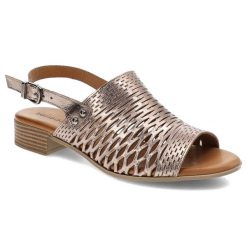 Brązowe Sandały Bombonella Stylowe Obuwie Damskie. Brązowe sandały Bombonella, bez wzorów, eleganckie, bez obcasa, na obcasie, bez zapięcia. Za 239.00 zł.