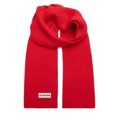 Szalik Hunter. Czerwone szaliki Hunter, bez wzorów. Za 59.99 zł.