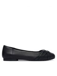Caprice Baleriny 9-22102-46 Czarny. Czarne baleriny Caprice, bez wzorów, ze skóry, bez obcasa. Za 292.99 zł.