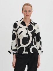 Someday Koszula "Zirveli" w kolorze czarno-białym rozmiar: 42. Białe koszule someday., bez wzorów, z bawełny, bez kołnierzyka, bez ramiączek. Za 173.99 zł.