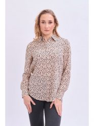 Marks & Spencer Koszula w kolorze jasnobrązowo-czarnym rozmiar: 44. Brązowe koszule Marks & Spencer, bez wzorów, bez kołnierzyka, bez ramiączek. Za 61.60 zł.