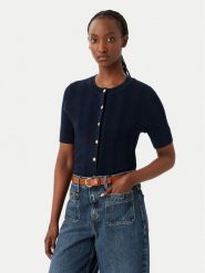 Tommy Hilfiger Kardigan Summer WW0WW50070 Granatowy Slim Fit. Niebieskie kardigany TOMMY HILFIGER, m, bez wzorów, z syntetyku. Za 649.99 zł.