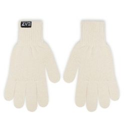 Rękawiczki EA7 Emporio Armani. Brązowe rękawiczki EA7 Emporio Armani, bez wzorów, z dzianiny. Za 279.99 zł.