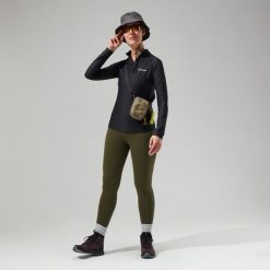 Bluza trekkingowa damska Berghaus 24/7 Tech Tee LS HZ. Czarne bluzy Berghaus, l, bez wzorów, z materiału, bez kaptura. Za 190.19 zł.