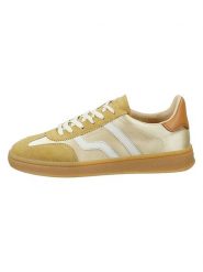 GANT Footwear Skórzane sneakersy "Cuzima" w kolorze złoto-beżowym rozmiar: 42. Brązowe trampki GANT Footwear, bez wzorów, bez zapięcia. Za 345.45 zł.