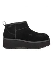 UGG Skórzane botki "Cityfunc Ultra Mini" w kolorze czarnym rozmiar: 36. Czarne botki UGG, bez wzorów, z materiału, bez obcasa, na platformie, bez zapięcia. Za 766.95 zł.