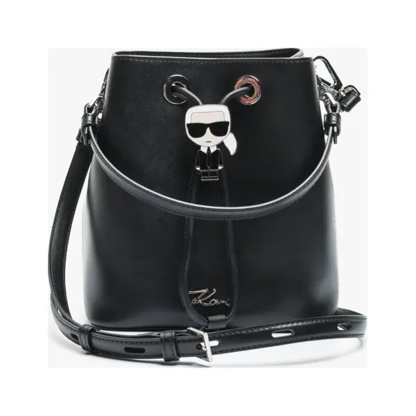 Karl Lagerfeld Torebka Bucket Bag , czarny, rozmiar ONE SIZE. Czarne torby na ramię KARL LAGERFELD, bez wzorów, z materiału, bez dodatków. Za 1,199.99 zł.
