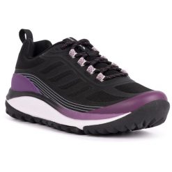 Buty sportowe Trespass Amber dla kobiet czarne. Czarne trekkingi Trespass, z materiału, trekkingowe. Za 306.16 zł.