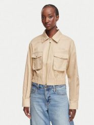 Guess Kurtka przejściowa W6YL20 W2910 Beżowy Regular Fit. Brązowe kurtki Guess, l, z aplikacjami, z bawełny, bez kaptura. Za 614.99 zł.