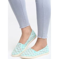 Miętowe Espadryle No Secrets. Zielone espadryle Born2be, bez wzorów, bez zapięcia. Za 29.99 zł.