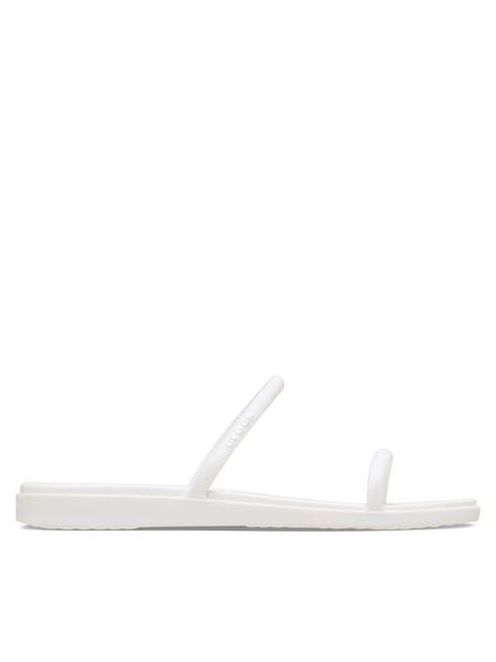 Crocs Klapki Miami Two Strap Sandal 209795 Szary. Szare klapki Crocs, bez wzorów, z tworzywa sztucznego, bez obcasa. Za 150.99 zł.