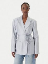 Eleh Marynarka SS260402 Błękitny Relaxed Fit. Niebieskie marynarki i żakiety Eleh, bez wzorów, z syntetyku. Za 833.99 zł.