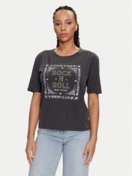 Morgan T-Shirt 241-DROLL Szary Regular Fit. Szare t-shirty Morgan, xl, bez wzorów, z bawełny, bez kołnierzyka, bez ramiączek. Za 109.99 zł.