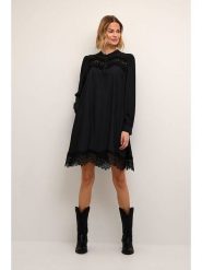 CULTURE Sukienka w kolorze czarnym rozmiar: XL. Czarne sukienki Culture, xl, bez wzorów, z koronki, bez kołnierzyka, bez ramiączek, midi. Za 169.95 zł.