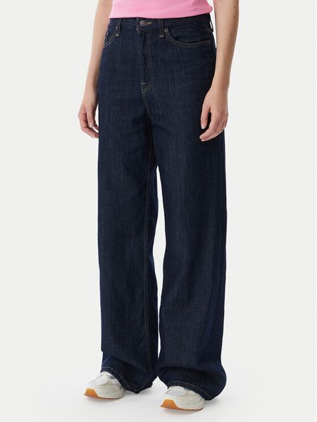 Tommy Jeans Jeansy Claire DW0DW23093 Granatowy Wide Leg. Niebieskie jeansy Tommy Jeans, bez wzorów. Za 363.99 zł.