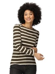 Regatta Koszulka "Federica" w kolorze khaki rozmiar: 34. Brązowe bluzki Regatta, bez wzorów, z bawełny, bez kołnierzyka, bez ramiączek. Za 45.95 zł.