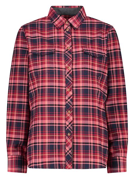 CMP Koszula funkcyjna w kolorze czerwonym ze wzorem rozmiar: 42. Czerwone koszule CMP, bez wzorów, z materiału, sportowe, bez kołnierzyka, bez ramiączek. Za 114.17 zł.