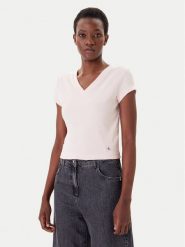 Calvin Klein Jeans T-Shirt LV047C910G Różowy Regular Fit. Czerwone t-shirty Calvin Klein Jeans, xl, bez wzorów, z bawełny, bez kołnierzyka, bez ramiączek. Za 179.99 zł.