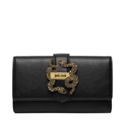 Portfel Just Cavalli. Czarne portfele Just Cavalli, bez wzorów. Za 409.99 zł.