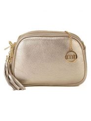 Mia Tomazzi Skórzana torebka "Gradisca" w kolorze złotym - 22,5 x 16 x 7 cm rozmiar: onesize. Żółte torby na ramię Mia Tomazzi, bez wzorów, z materiału, na ramię, bez dodatków. Za 197.63 zł.