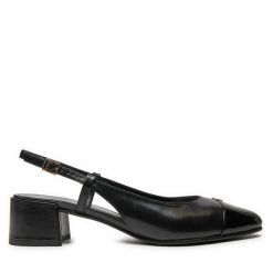 Sandały Tory Burch. Czarne sandały Tory Burch, bez wzorów, bez obcasa, na słupku, bez zapięcia. Za 1,619.00 zł.