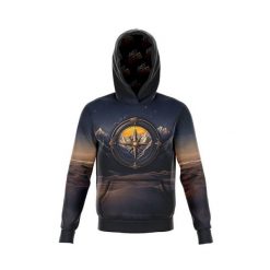 Bluza kangurka sportowa z kapturem unisex wygodna ART RÓŻA WIATRÓW. Niebieskie bluzy JUST HERO, l, bez wzorów, z dzianiny, z kapturem. Za 179.00 zł.