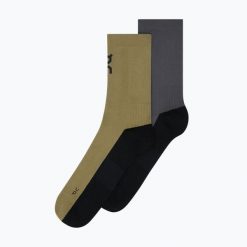 Skarpety On Trail High 2. Zielone skarpety On, bez wzorów, z elastanu. Za 169.99 zł.