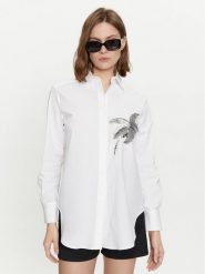 Marella Koszula Elam 2413111121 Biały Regular Fit. Białe koszule Marella, bez wzorów, z bawełny, bez kołnierzyka, bez ramiączek. Za 419.99 zł.