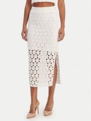 Fracomina Spódnica midi FR26SG4008K488R6 Écru Slim Fit. Spódnice Fracomina, m, bez wzorów, z bawełny, midi. Za 559.99 zł.