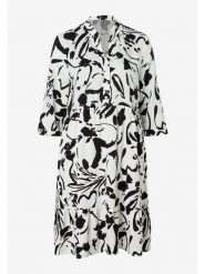 More & More Sukienka w kolorze czarno-białym rozmiar: 40. Białe sukienki More & More, bez wzorów, z wiskozy, bez kołnierzyka, bez ramiączek, midi. Za 166.49 zł.